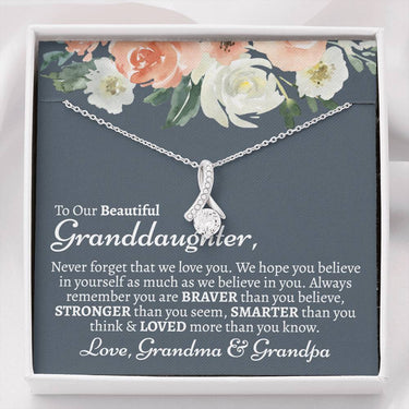 Our Granddaughter Alluring Beauty Necklace - Love You This Much
